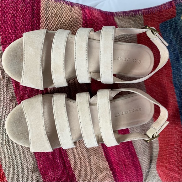 Sundance platform suede sandals